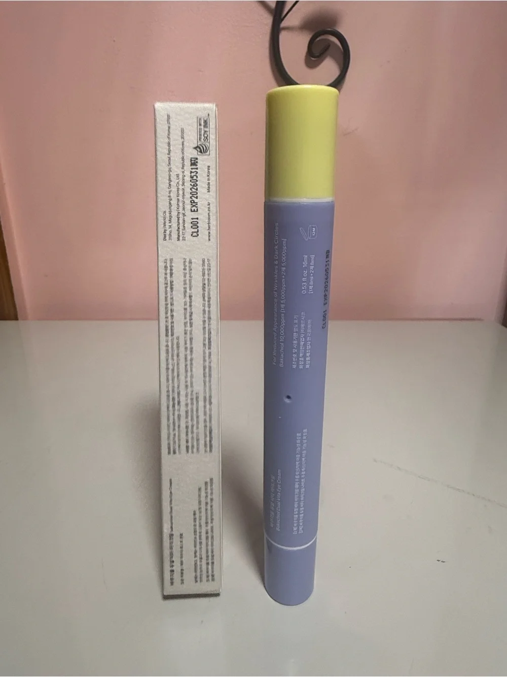 Herbloom Bakuchiol Dual Vita Eye Cream Vita A & K3 Anti-Aging 0.53 fl oz